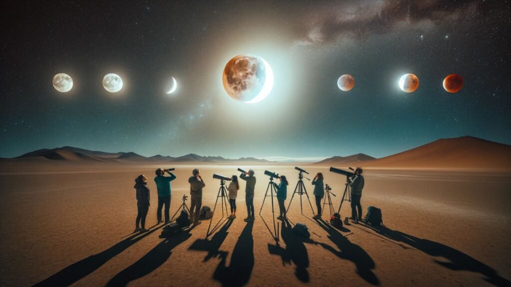 Lunar Eclipse Observation in Atacama Desert