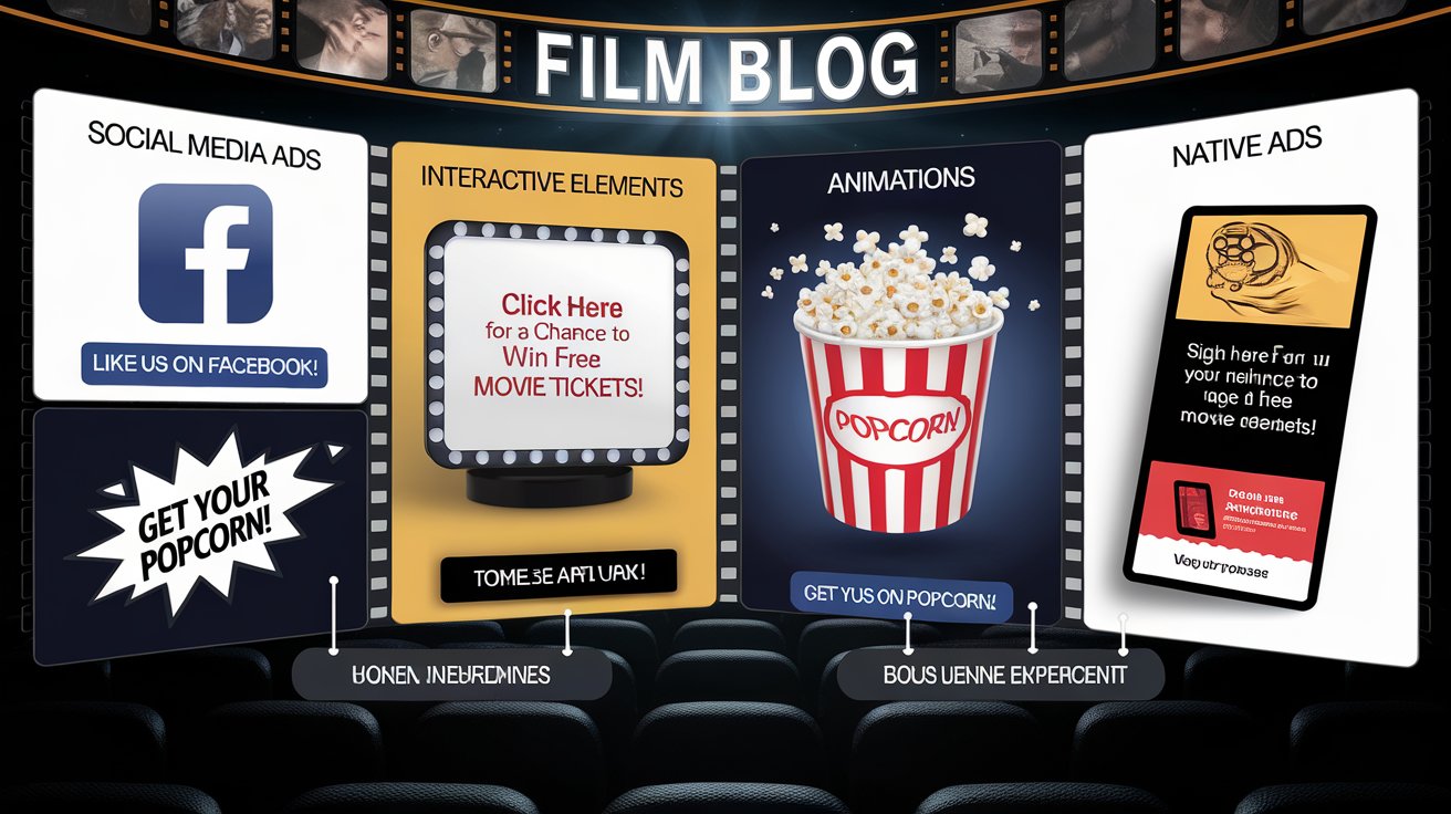 Type of Display Ad Example Banner for Film Bloggers Media Ad